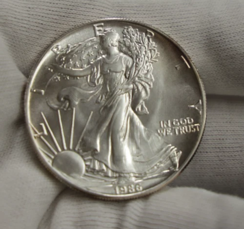 1986 US Silver Eagle $1 Unc Key Date First Year