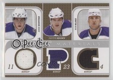 2008-09 O-Pee-Chee Triple Materials Anze Kopitar Dustin Brown Rob Blake HOF 0t6p