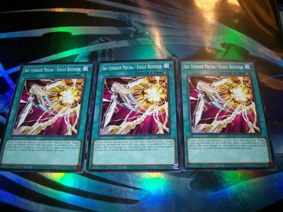 3x Sky Striker Mecha - Eagle Booster 1st Edition Common L26D-ENS15 Yu-Gi-Oh!