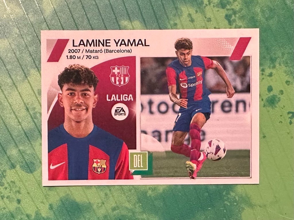 Lamine Yamal Rookie Sticker Panini La Liga Este 2023-2024 #19 – Carte à Collectionner