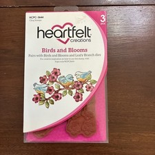 Heartfelt Creations Birds Blooms Cling Stamps HCPC-3644