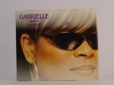 GABRIELLE WHEN A WOMAN (I39) 3 Track CD Single including Picture Sleeve GO BEAT