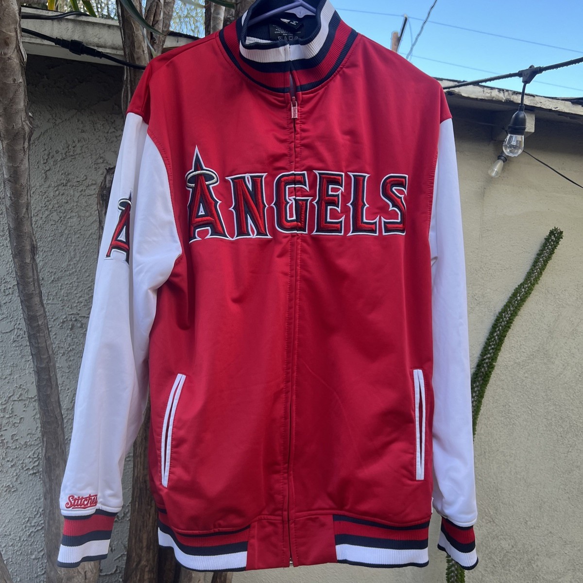 Vintage Stitches Anaheim Angels Varsity Jacket Men M Full Zip w 