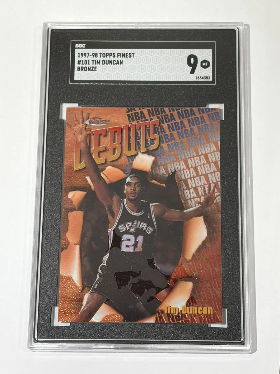Topps Tim Duncan Basketball Rookie Sports Trading Cards for sale