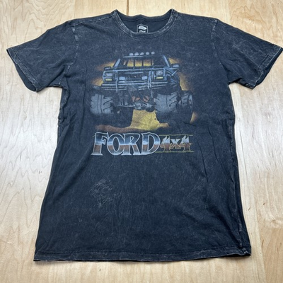 #ad Licensed Genuine Ford Parts T Shirt Distressed Ford Mustang Truck Logo Tee XS $11.44