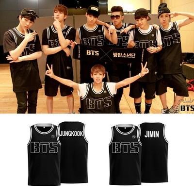 BTS JERSEY 2013 DEBUT ERA TANK TOP BASKETBALL KPOP SHIRT FOR