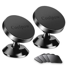   2 Packs  Magnetic Phone Holder for car  Strong Magnet  phone holders for Black