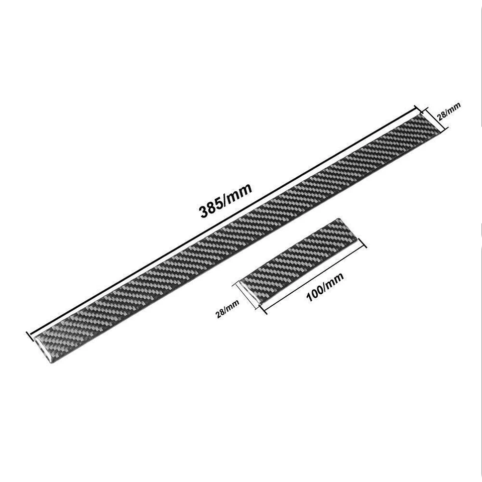 Cubierta de moldura para Subaru Forester copiloto tira decorativa 2005-2008 fibra de carbono Foto 2 de 4