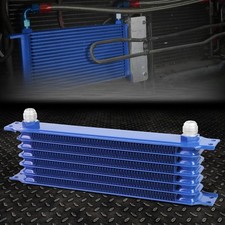 7-row 10an Powder-coated Aluminum Enginetransmission Racing Oil Cooler Blue