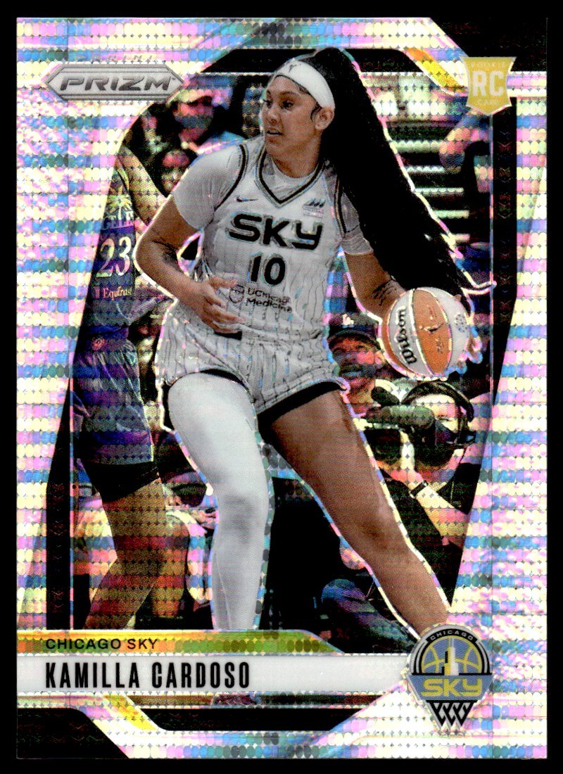 2024-25 Prizm WNBA Silver Pulsar Kamilla Cardoso Rookie 274/499 Chicago Sky #93