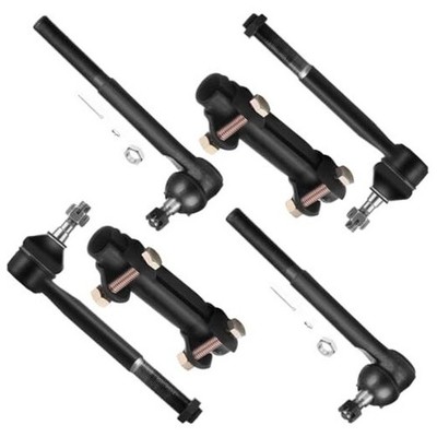 SCITOO 6pcs Suspension Kit 2 Outer 2 Inner Tie Rod Ends 2 Tie Rod End