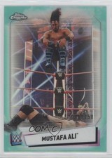 2021 Topps Chrome WWE Aqua Refractor 46/150 Mustafa Ali #32 f9s