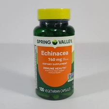 Spring Valley Echinacea Immune Health Support 100 Capsules EXP 02/2028