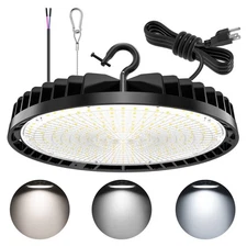 LED UFO High Bay Light 240W/200W/150W Adjustable, 3000K 4000K 5000K Adjustable