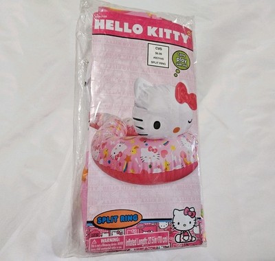 Never Used 27.5'' Hello Kitty Split Ring Inflatable Children's Raft