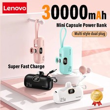 Lenovo Power Bank 30000mAh Portable Fast Charging Powerbank External Battery