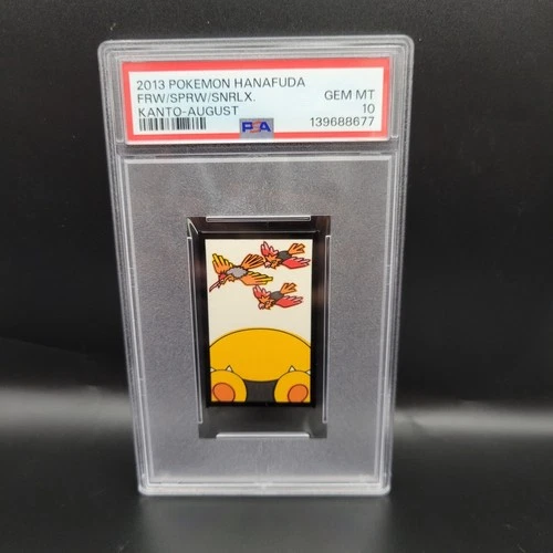 PSA 10 Snorlax Fearow Spearow Hanafuda Kanto Japanese Pokemon 2013 August