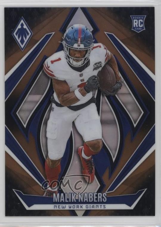 2024 Panini Phoenix Rookies Bronze Fade 70/125 Malik Nabers #221 Rookie RC