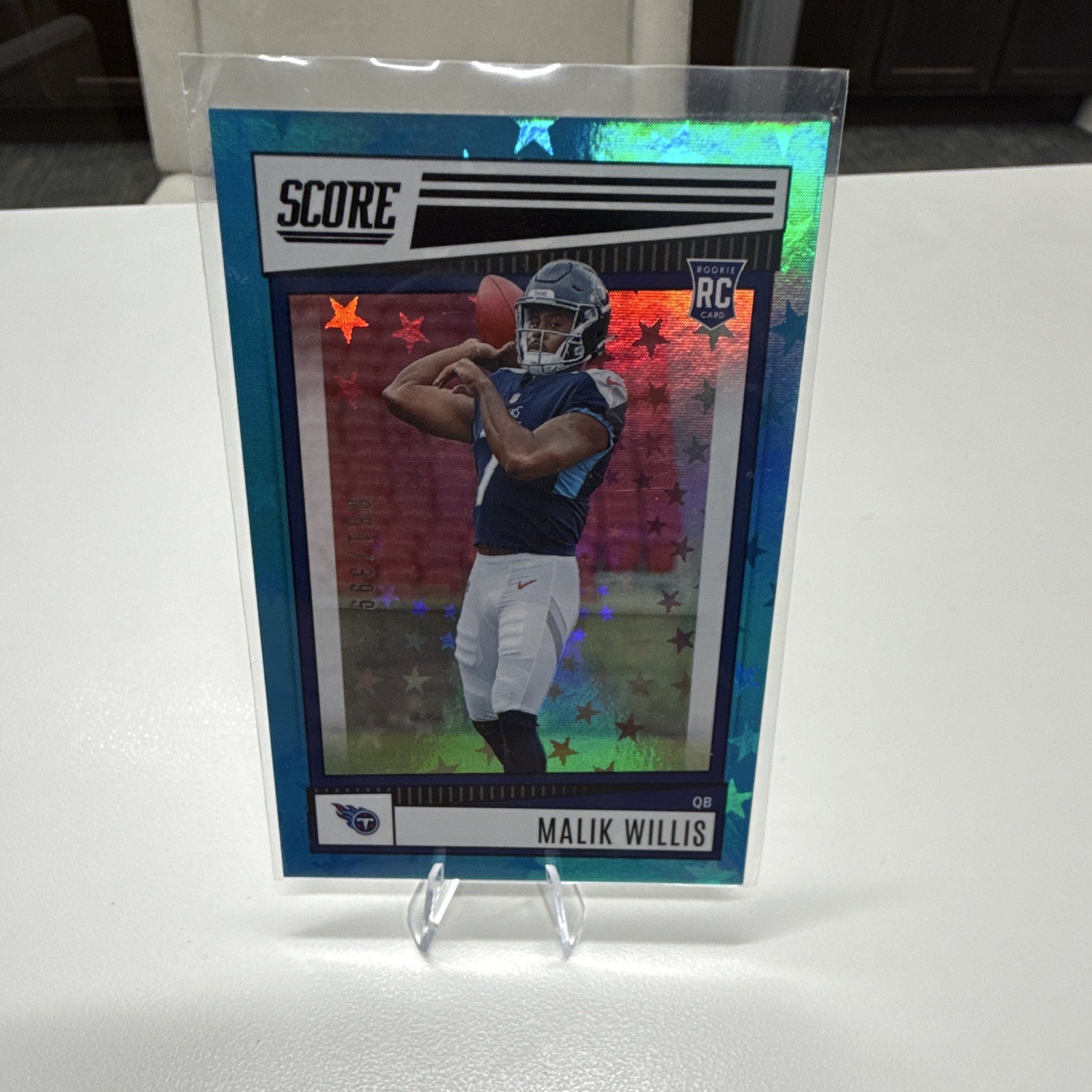 Panini 2022 Score Rookies Malik Willis Titans RC #305 Stars Parallel /399