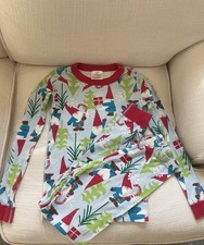 Hanna Andersson Kids Gnome Christmas Holiday Pajama Set Sz10 EUC