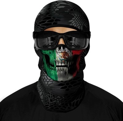 3D Balaclava Full Face Mask,Skull Shield Motorcycle Head 3color 