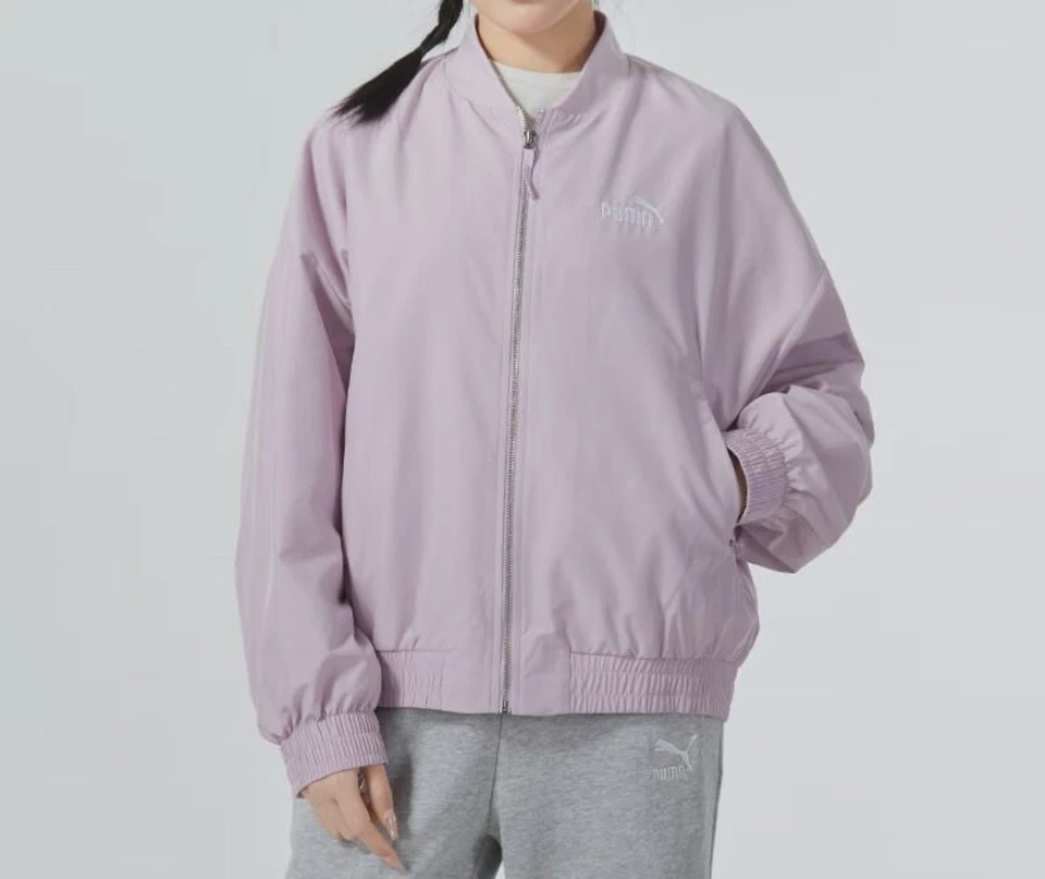 PUMA Style Full Zip Jacket Womens Purple Casual Athletic Outerwear 62368760 - Image 2 of 4