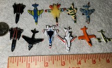 Lot of 11 Galoob Micro Machines Military Jets Miniature Vehicles Planes Toys