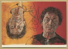 Hans Erni (1909-2015) - Peintre & graveur suisse - Carte signée + Dessin - 1991
