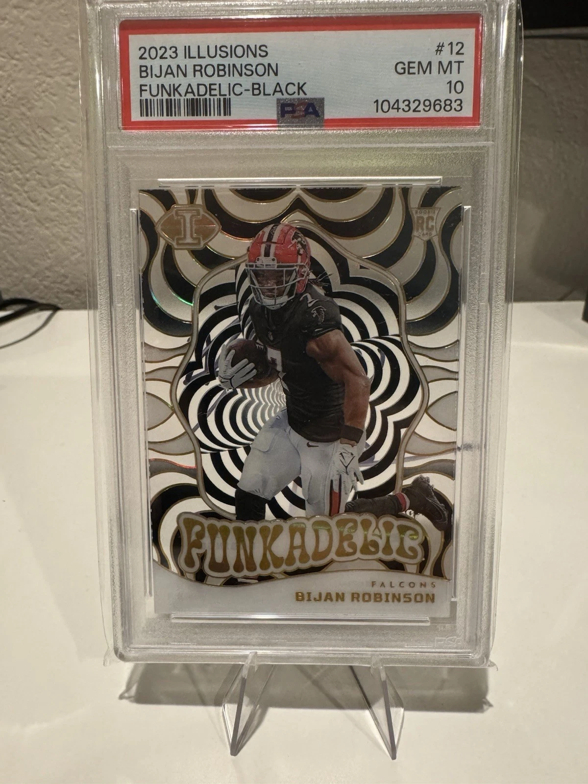 Bijan Robinson Panini Illusions Funkadelic #12 Black