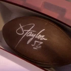 Lawrence Taylor Signed Football New York Giants Gridiron Authentics COA