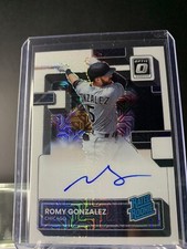 Romy Gonzalez White Sox Rated Rookie Auto White Mojo RRS-RG 2022 Donurss Optic 3