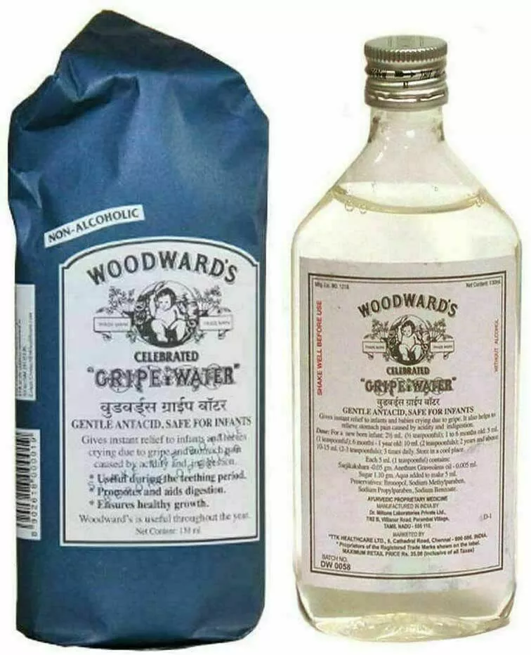 Bottles Woodwards Gripe Water Colic Baby Gripewater 130ml x 2 Colic Gas  Indigest