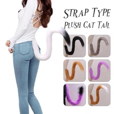 Cat Tail Cosplay Animal Long Tail Plush Masquerade Fox Lolita Halloween Props