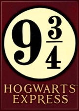 ATA-BOY HARRY POTTER HOGWART'S EXPRESS 9 3/4 MAGNET 2.5” X 3.5” NEW