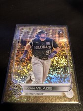 2022 Topps Gilded Collection Ryan Vilade /50 Gold Mini Diamond RC #149 Rockies