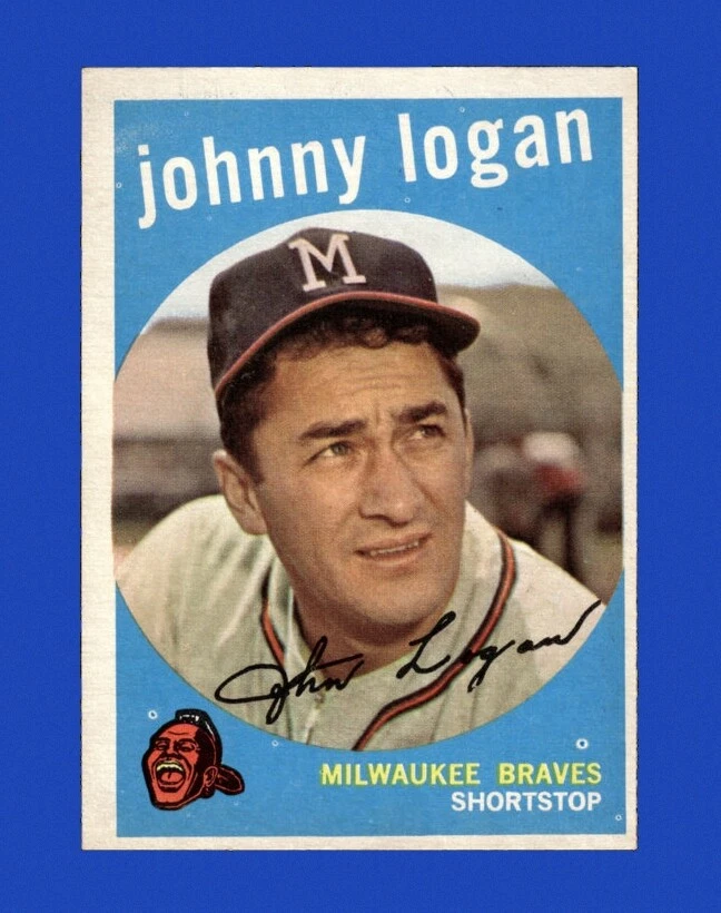 1959 Topps Set-Break #225 Johnny Logan EX-EXMINT *GMCARDS*