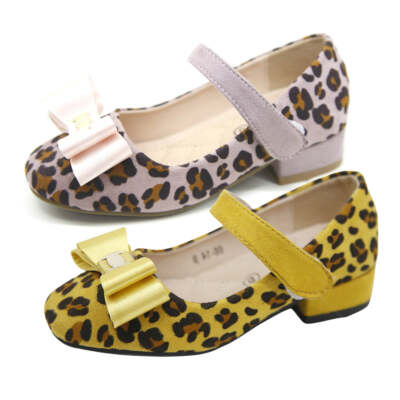 MÄDCHEN KINDER HALBHOHER ABSATZ PARTY SCHUHE MARY JANE