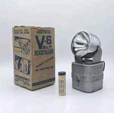 Vintage JUSTRITE Flashlight 6Volt SEARCHLIGHT...