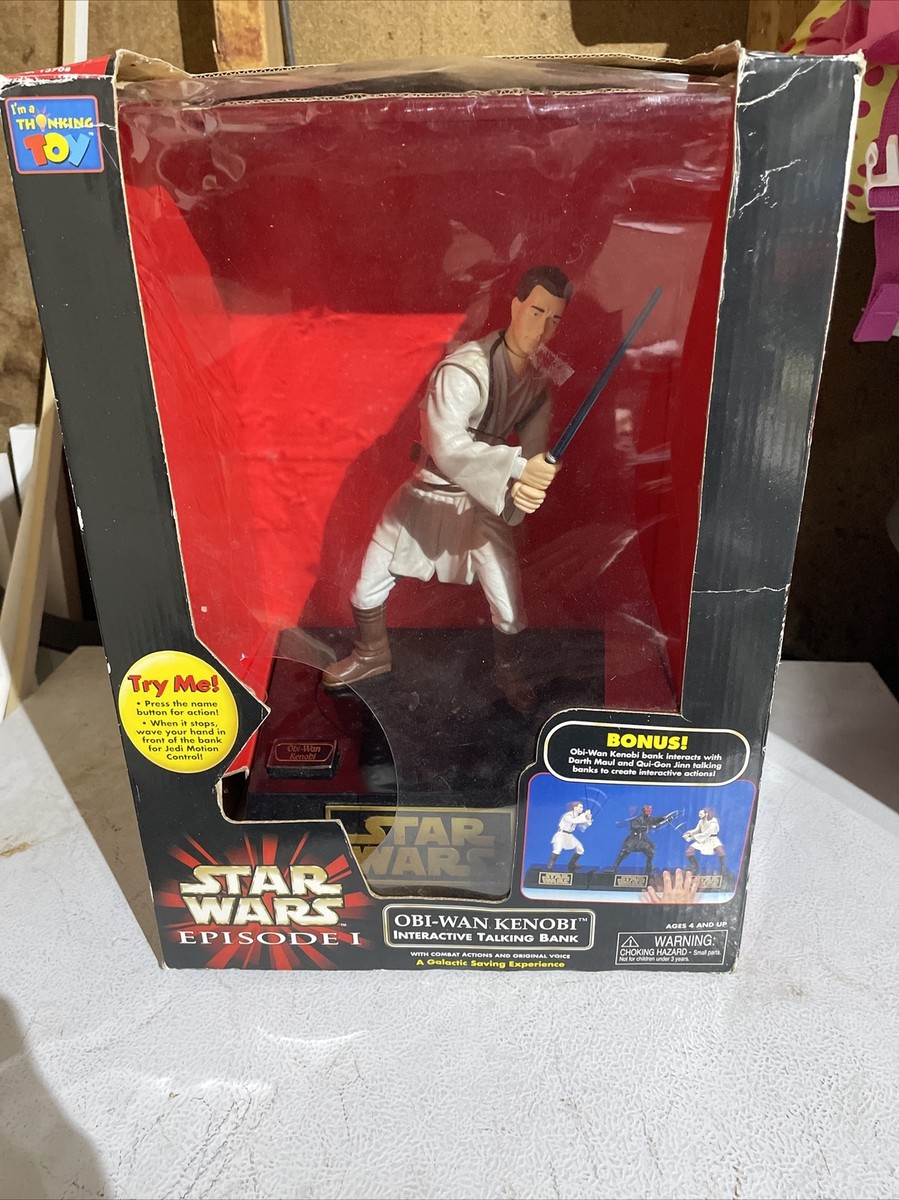 NEW Vintage Star Wars Episode 1 Obi Wan Kenobi Interactive
