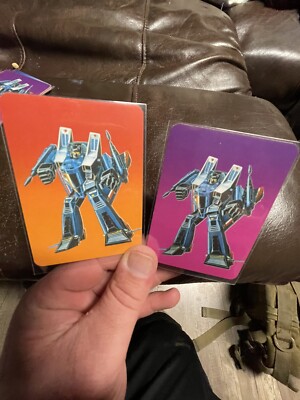 1985 Transformers G1 Action Trading Cards THUNDERCRACKER+ VARIANT Milton Bradley