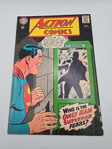 Action Comics #355, 12 cent 1967 Mid Grade Silver Age - 第 1/14 張圖片