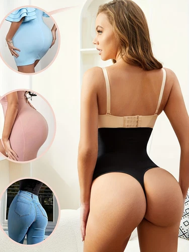 Tanga Faja Panty Calzon Invisible Reductora Tipo Colombina Tanga Control Abdomen - Imagen 3 de 21