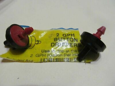 Lot of 72 Raindrip 2 GPH red pressure compensating button emitters DI-07