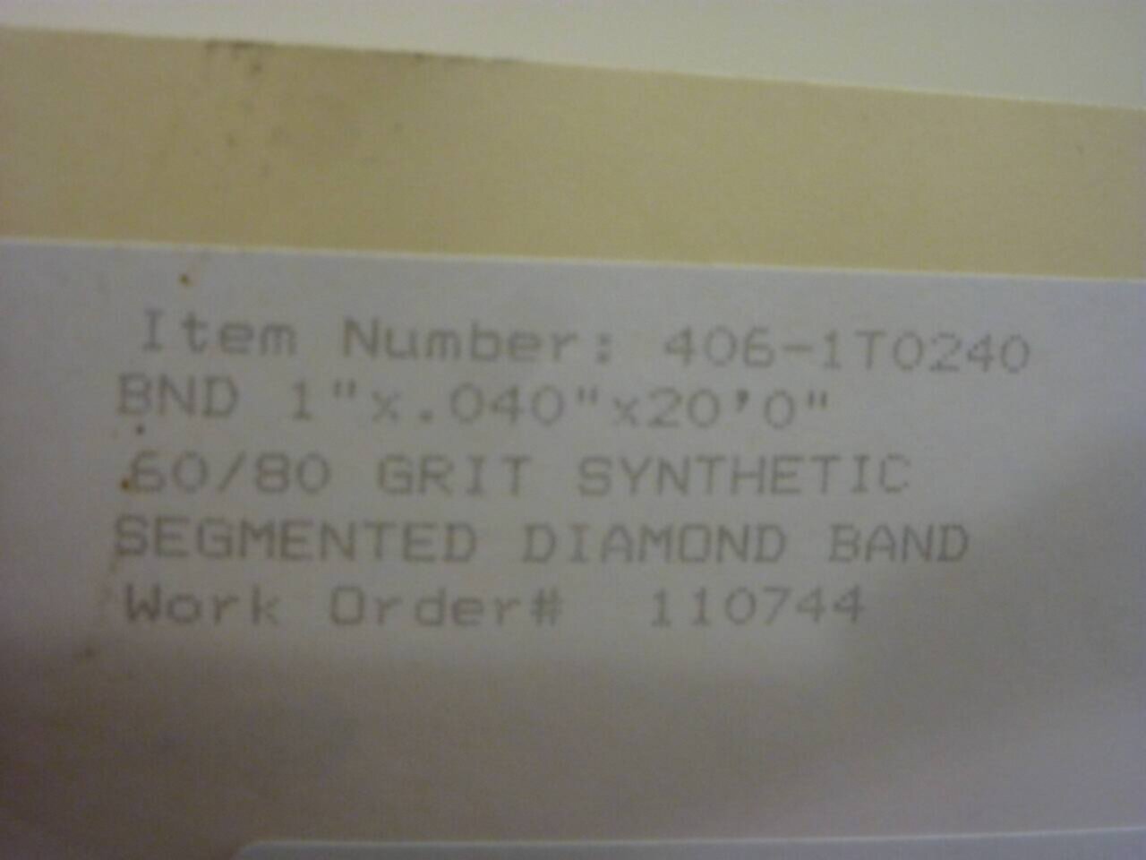 GREENLEE DIAMOND TOOL CO. Segmented Diamond Band 4061T0240 42407 for