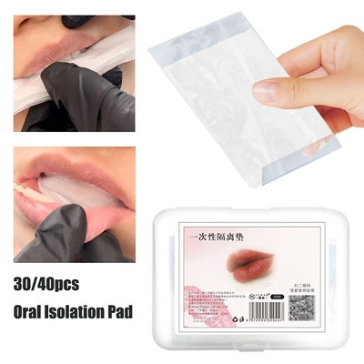 30/40pcs Tattooed Lip Oral Isolation Pad Tattoo Lip Disposable Protective ~J~