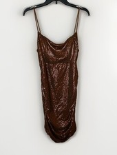 Urban Outfitters Dress Womens Size Large Gold Sequin Mini Party Dress