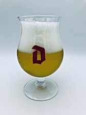 Duvel D Belgian Beer 33CL Glass NEW DESIGN Brand New Nucleated