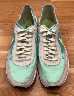 Nike. Size 10. Bleach Aqua/Lime Glow Size 10 - Nike Waffle One Bleached Aqua Lime Glow W for sale  main image 3