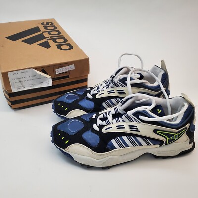 Vtg 90s Adidas Women's Response Trail Running Shoes Size Tornado Navy  076589