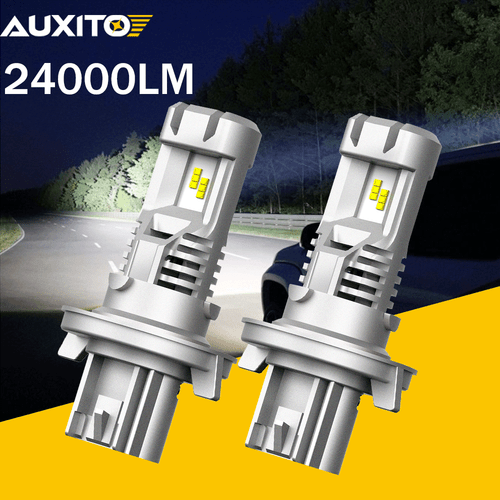 AUXITO 2x CANBUS 9008 H13 LED Headlight Bulb Kit High Low Beam Light 6500K White - Imagen 17 de 32